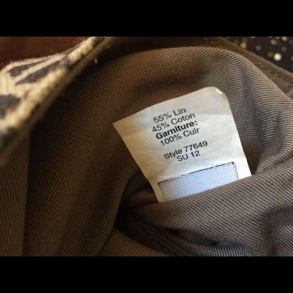 J.CREW LEOPARD Prnt LEATHER TRIM Clutch TRENDY LUX - Picture 4 of 6